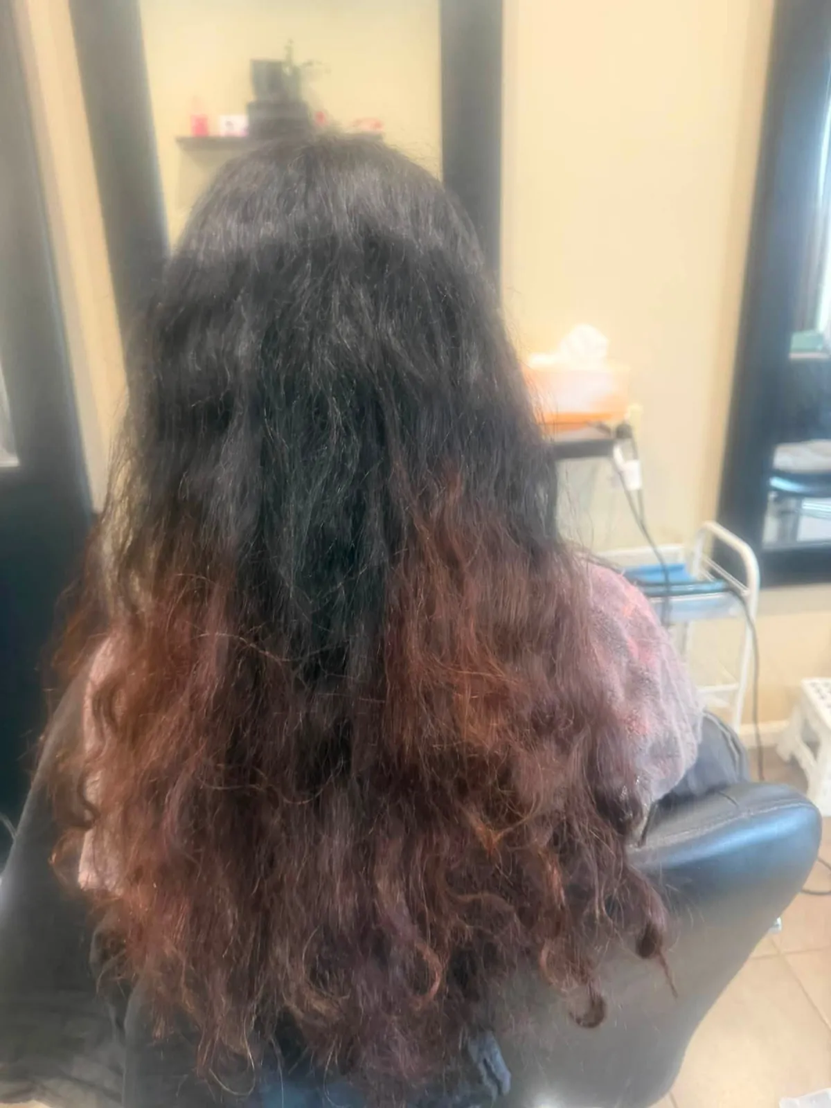 Before smoothing and colour finish